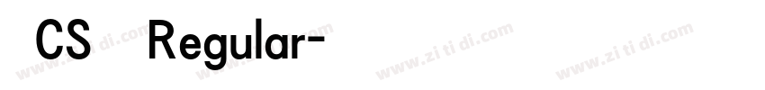 文鼎CS魏碑简 Regular字体转换